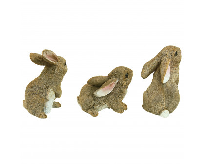 Toscano - Set of 3 The Bunny DenGarden Rabbit Statue