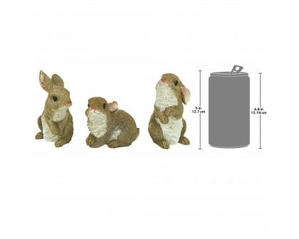 Toscano - Set of 6 The Bunny Den Garden Rabbit Statue