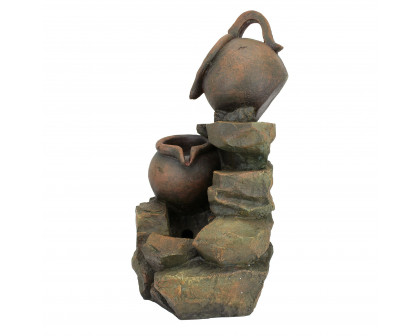 Toscano - LaTaverna Cascading Urns Illuminated Garden Fountain