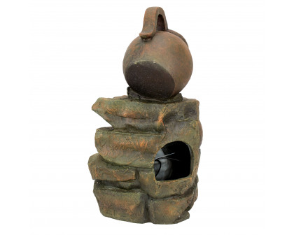 Toscano - LaTaverna Cascading Urns Illuminated Garden Fountain