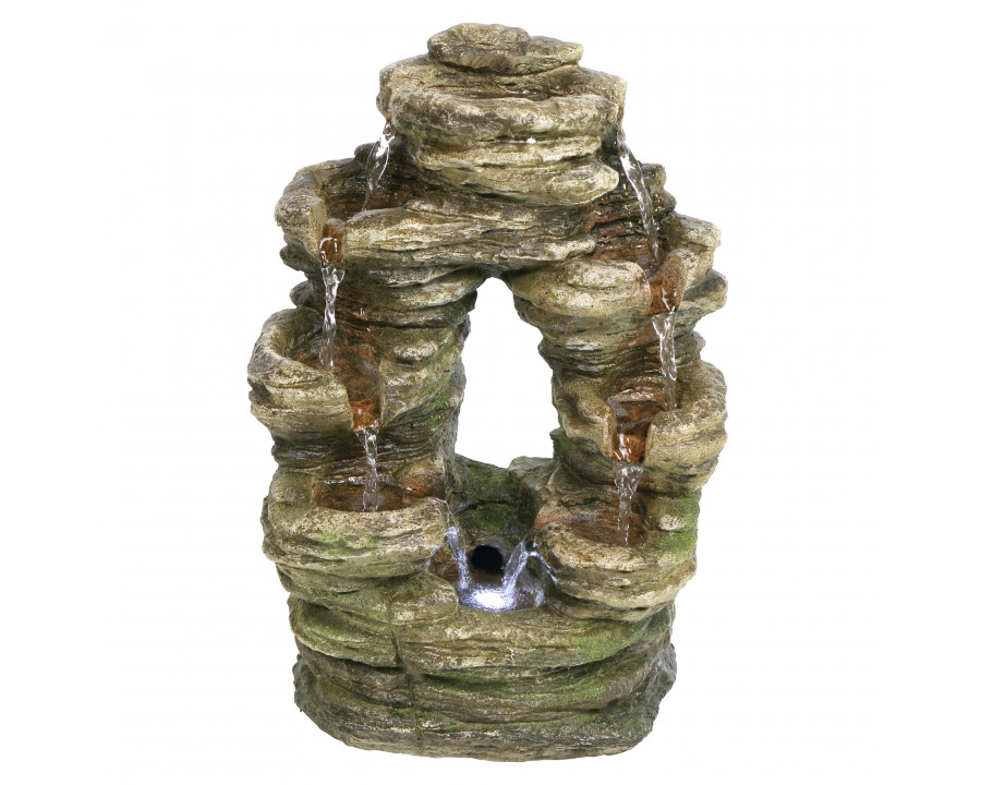 Toscano - Horseshoe Bend Illuminated Garden Fountain