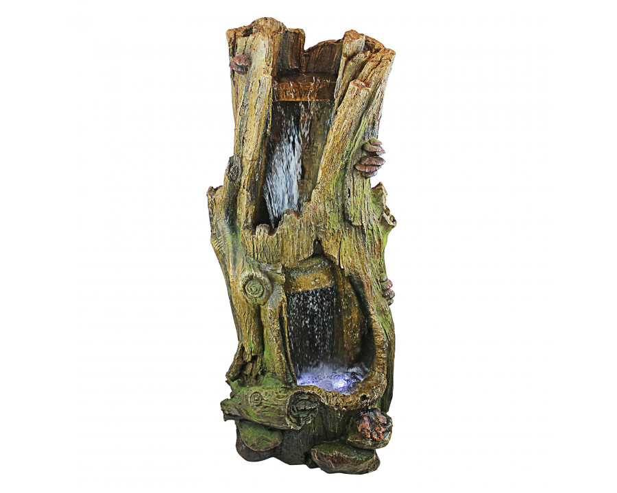 Toscano - Hawksbill Gulch Cascading Illuminated Garden Fountain