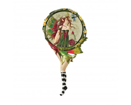 Toscano - Lochloy House Fairy Looking Glass Hand Mirror in Designer Resin