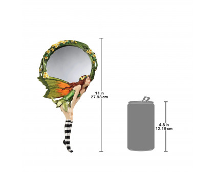 Toscano - Lochloy House Fairy Looking Glass Hand Mirror in Designer Resin