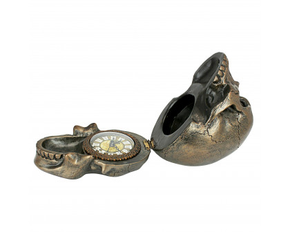 Toscano - Memento Mori Skull Clock