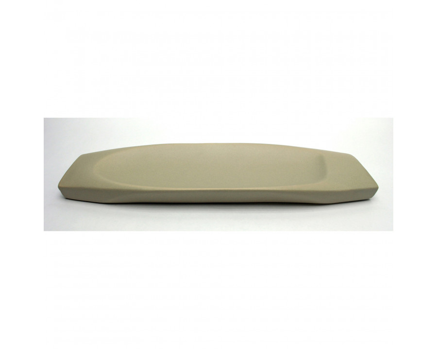 Toscano Delsin Hand-Crafted Dish - Taupe, Ceramic