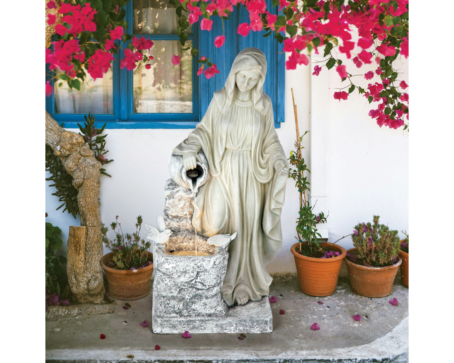 Toscano - The Virgin of Lourdes Healing Waters Sculptural Fountain