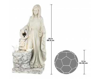 Toscano - The Virgin of Lourdes Healing Waters Sculptural Fountain