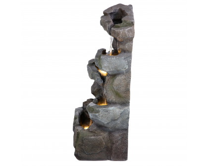 Toscano - Rocky Peak Cascading Waterfall Garden Fountain