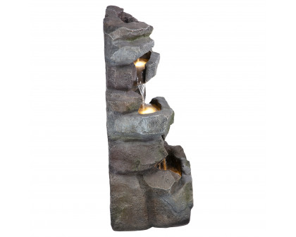 Toscano - Rocky Peak Cascading Waterfall Garden Fountain