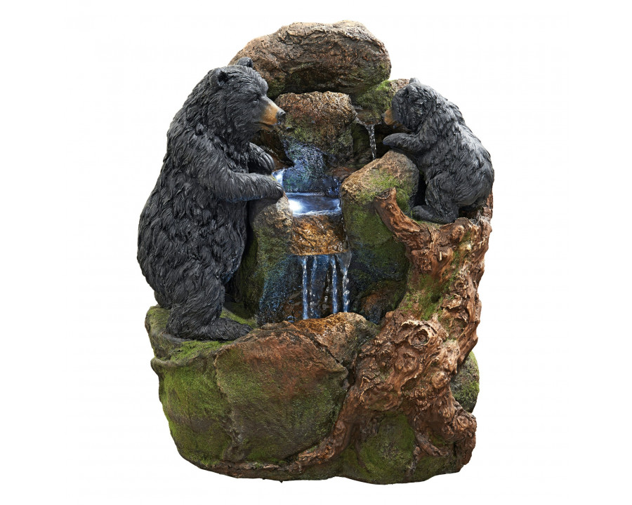 Toscano - Grizzly Gulch Black Bears Sculptural Fountain