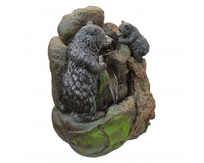 Toscano - Grizzly Gulch Black Bears Sculptural Fountain