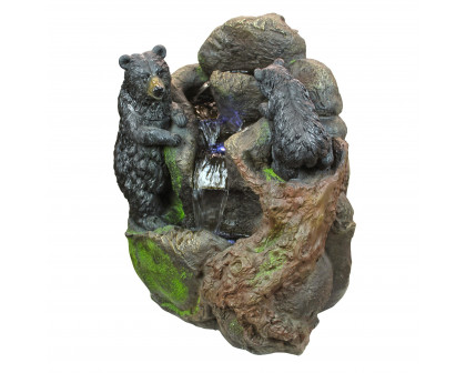 Toscano - Grizzly Gulch Black Bears Sculptural Fountain