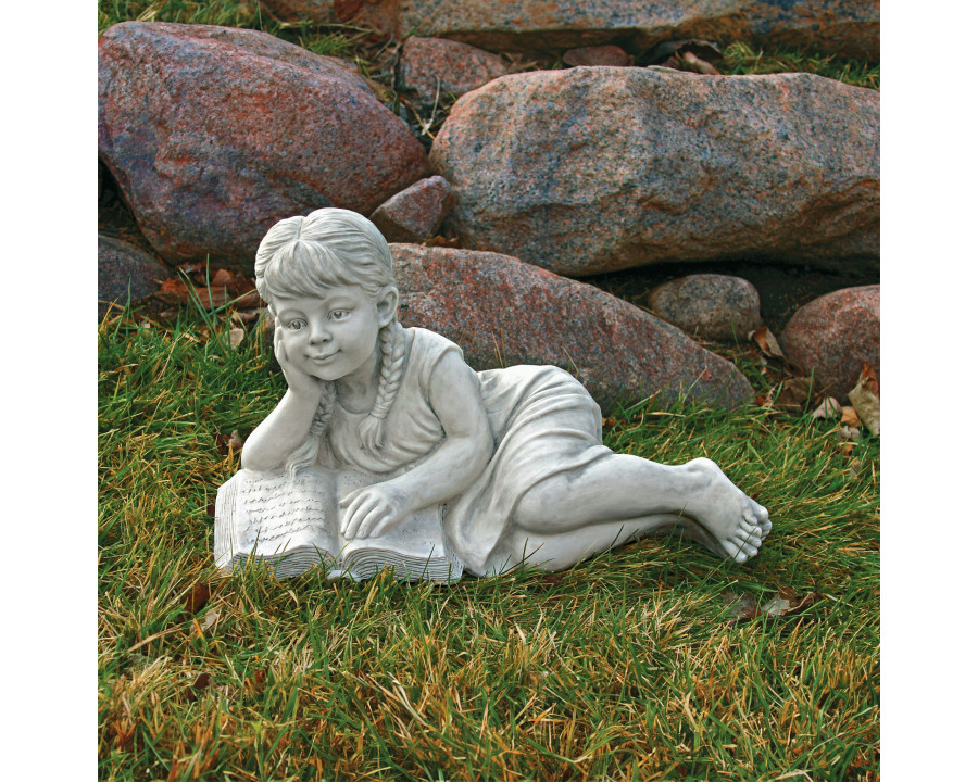 Toscano - Reading Rebecca Garden Scholar Statue