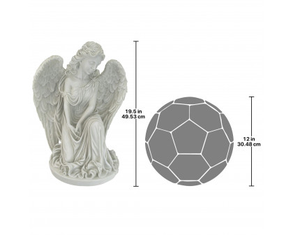 Toscano - Quiet Countenance Praying Angel Garden Statue