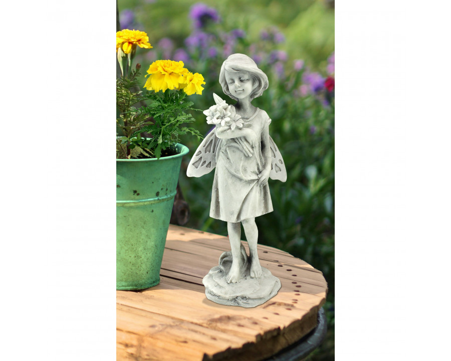 Toscano - Rose Garden Fairy with Flowers Statue