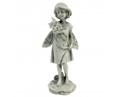 Toscano - Rose Garden Fairy with Flowers Statue