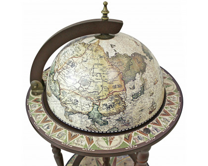 Toscano - Sixteenth-Century Durata Replica Globe Bar Cabinet