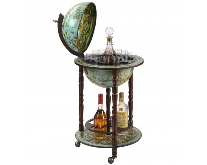 Toscano - Sixteenth-Century Cielo Replica Globe Bar Cabinet