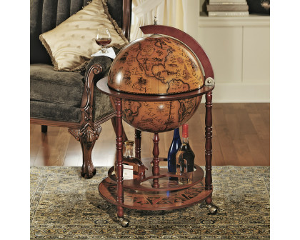 Toscano - Sixteenth-Century Italian Replica Globe Bar Cabinet