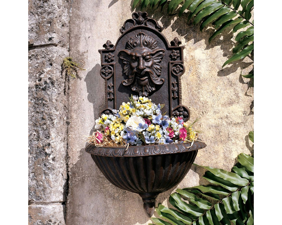 Toscano - Greenman Sculptural Garden Wall Font