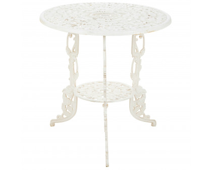 Toscano - Villa Ravello Rose Garden Table in Ancient Ivory, Iron