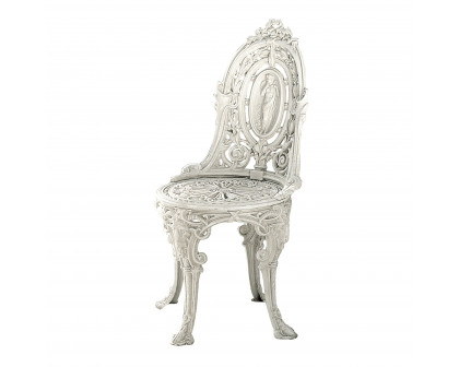 Toscano - Regent Park Victorian Garden Chair in Ancient Ivory, Iron