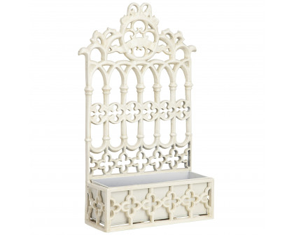 Toscano - Gothic Revival Wall Mount Flower Box in Cast Iron