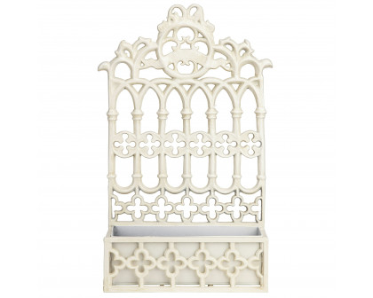 Toscano - Gothic Revival Wall Mount Flower Box in Cast Iron