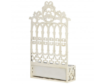 Toscano - Gothic Revival Wall Mount Flower Box in Cast Iron