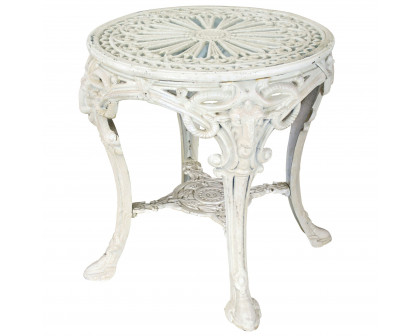 Toscano - Regent Park Victorian Garden Table in Ancient Ivory, Iron