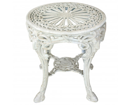 Toscano - Regent Park Victorian Garden Table in Ancient Ivory, Iron