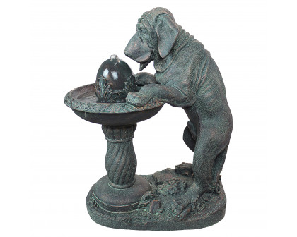 Toscano - Dog Refreshing Drink Sculptural Fountain