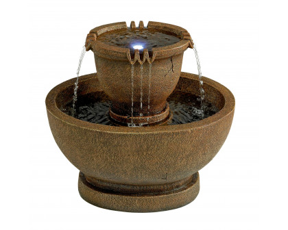 Toscano - Richardson Oval Urns Cascading Garden Fountain