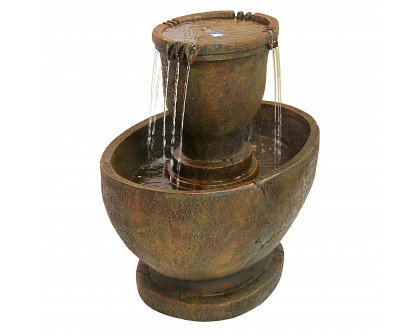 Toscano Richardson Oval Urns Cascading Grande Garden Fountain