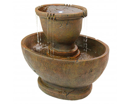 Toscano Richardson Oval Urns Cascading Grande Garden Fountain