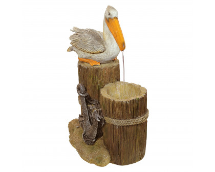 Toscano - Pelican Seashore Roost Sculptural Fountain