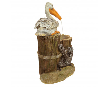 Toscano - Pelican Seashore Roost Sculptural Fountain