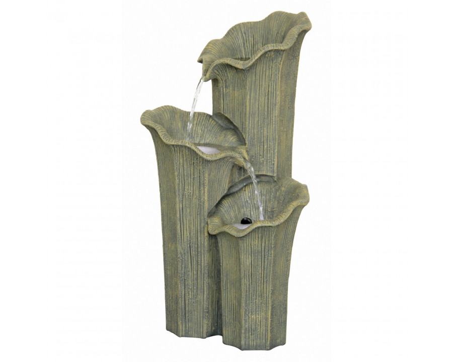 Toscano - Three Lilies Cascading Sculptural Fountain