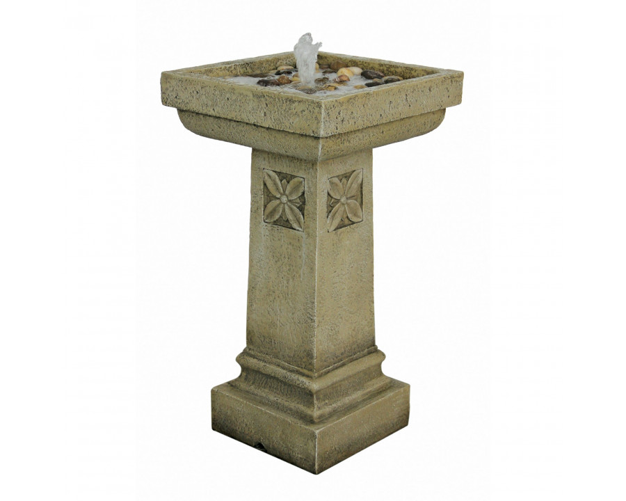 Toscano - White Chapel Manor Pedestal Garden Fountain