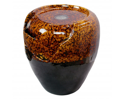 Toscano - Burnt Umbra Ceramic Jar Garden Fountain