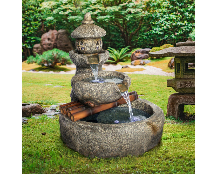 Toscano - Tranquil Springs Pagoda Garden Fountain