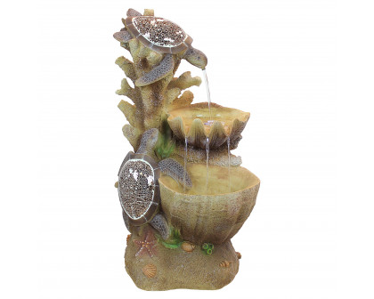 Toscano - Turtle Cove Cascading Sculptural Fountain