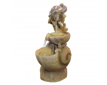 Toscano - Turtle Cove Cascading Sculptural Fountain