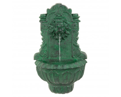 Toscano - Casa Del Lago Lion Head Wall Niche Sculptural Fountain