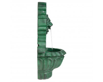 Toscano - Casa Del Lago Lion Head Wall Niche Sculptural Fountain