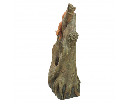 Toscano - Tree Squirrel Cascading Sculptural Fountain