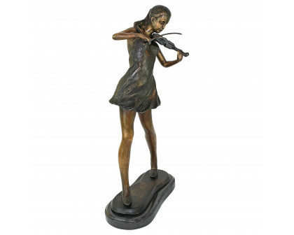 Toscano The Young Violinist Small Garden Statue