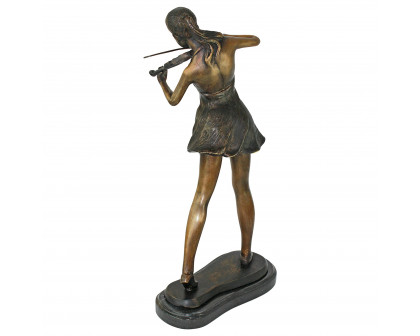 Toscano The Young Violinist Small Garden Statue