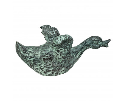 Toscano Lindell Pond Ducks Spitting Garden Statue - Sliding Duck